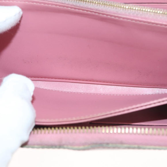 LOUIS VUITTON Vernis Zippy Wallet Long Wallet Poppy Petal M61562 LV Auth am8739