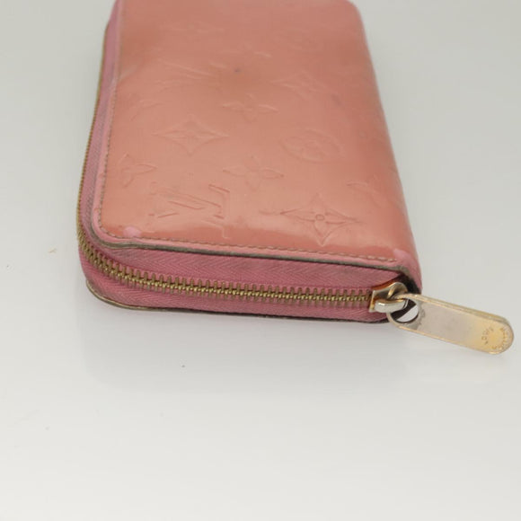 LOUIS VUITTON Vernis Zippy Wallet Long Wallet Poppy Petal M61562 LV Auth am8739
