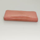 LOUIS VUITTON Vernis Zippy Wallet Long Wallet Poppy Petal M61562 LV Auth am8739-6