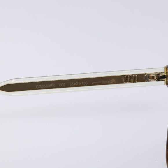 GUCCI Sunglasses plastic Brown Auth am8745