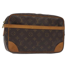 LOUIS VUITTON Monogram Compiegne 28 Clutch Bag M51845 LV Auth am8752