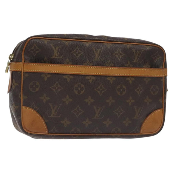 LOUIS VUITTON Monogram Compiegne 28 Clutch Bag M51845 LV Auth am8752