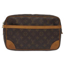 LOUIS VUITTON Monogram Compiegne 28 Clutch Bag M51845 LV Auth am8752-13