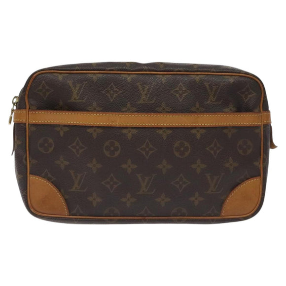 LOUIS VUITTON Monogram Compiegne 28 Clutch Bag M51845 LV Auth am8752