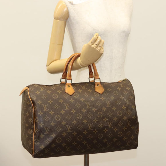 LOUIS VUITTON Monogram Speedy 40 Hand Bag M41522 LV Auth am8754
