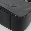 GUCCI Shoulder Bag Enamel Black 001 3754 1703 Auth am8759-10