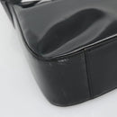 GUCCI Shoulder Bag Enamel Black 001 3754 1703 Auth am8759-13