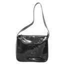 GUCCI Shoulder Bag Enamel Black 001 3754 1703 Auth am8759-2