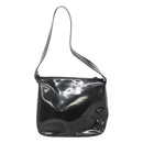 GUCCI Shoulder Bag Enamel Black 001 3754 1703 Auth am8759-3