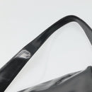 GUCCI Shoulder Bag Enamel Black 001 3754 1703 Auth am8759-8