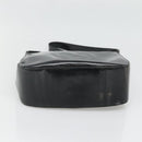 GUCCI Shoulder Bag Enamel Black 001 3754 1703 Auth am8759-9