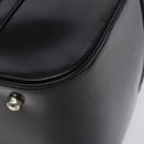 GUCCI Hand Bag Enamel Black Silver Auth am8761-14