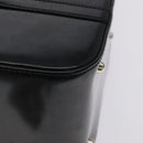 GUCCI Hand Bag Enamel Black Silver Auth am8761-17