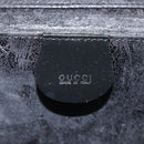 GUCCI Hand Bag Enamel Black Silver Auth am8761-19