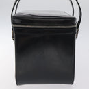GUCCI Hand Bag Enamel Black Silver Auth am8761-3