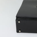 GUCCI Shoulder Bag Enamel Black 001 2113 1745 Auth am8764-10