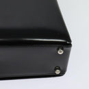 GUCCI Shoulder Bag Enamel Black 001 2113 1745 Auth am8764-13