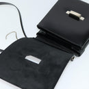 GUCCI Shoulder Bag Enamel Black 001 2113 1745 Auth am8764-15