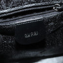 GUCCI Shoulder Bag Enamel Black 001 2113 1745 Auth am8764-16
