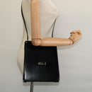 GUCCI Shoulder Bag Enamel Black 001 2113 1745 Auth am8764-22