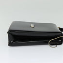 GUCCI Shoulder Bag Enamel Black 001 2113 1745 Auth am8764-5