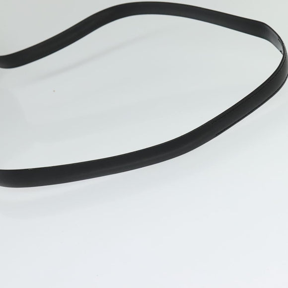 GUCCI Shoulder Bag Enamel Black 001 2113 1745 Auth am8764