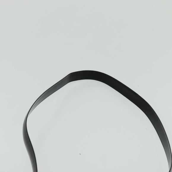 GUCCI Shoulder Bag Enamel Black 001 2113 1745 Auth am8764