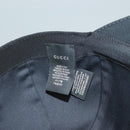 GUCCI Web Sherry Line Cap Canvas L Black Red Green Auth am8766-12