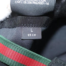 GUCCI Web Sherry Line Cap Canvas L Black Red Green Auth am8766-14