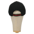 GUCCI Web Sherry Line Cap Canvas L Black Red Green Auth am8766-3