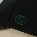 GUCCI Web Sherry Line Cap Canvas L Black Red Green Auth am8766-8