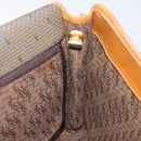 SAINT LAURENT Shoulder Bag PVC Brown Gold Auth am8777-19