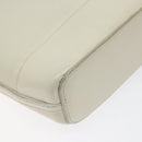 BURBERRY Shoulder Bag Leather White Auth am8778-13