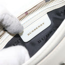 BURBERRY Shoulder Bag Leather White Auth am8778-15