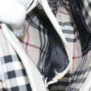 BURBERRY Shoulder Bag Leather White Auth am8778-19