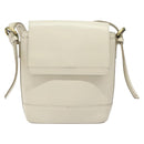 BURBERRY Shoulder Bag Leather White Auth am8778-2