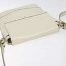 BURBERRY Shoulder Bag Leather White Auth am8778-6