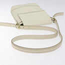 BURBERRY Shoulder Bag Leather White Auth am8778-7