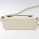 BURBERRY Shoulder Bag Leather White Auth am8778-9
