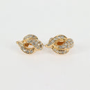 Christian Dior Earring Necklace metal 2Set Gold Auth am8783-11