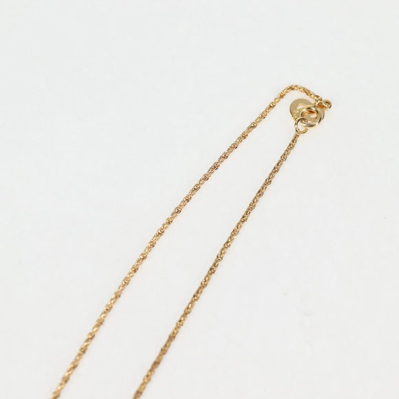 Christian Dior Earring Necklace metal 2Set Gold Auth am8783