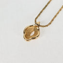 Christian Dior Earring Necklace metal 2Set Gold Auth am8783-7