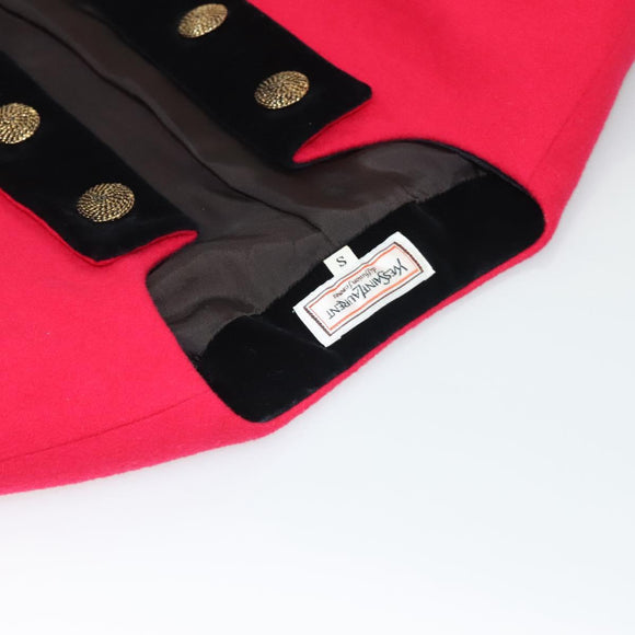 SAINT LAURENT Setup Wool Pink Auth am8797