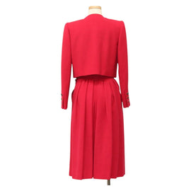 SAINT LAURENT Setup Wool Pink Auth am8797 - 0