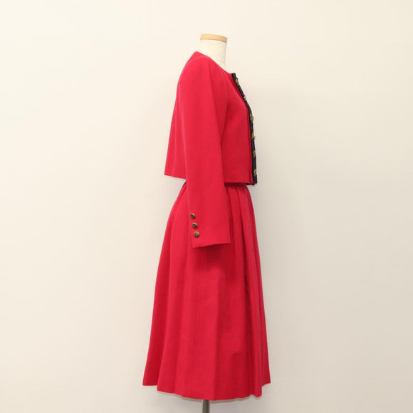 SAINT LAURENT Setup Wool Pink Auth am8797