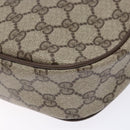 GUCCI GG Supreme Web Sherry Line Clutch Bag PVC Beige 89 01 034 Auth am8803-15
