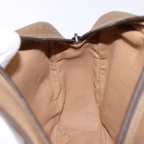 GUCCI GG Supreme Web Sherry Line Clutch Bag PVC Beige 89 01 034 Auth am8803