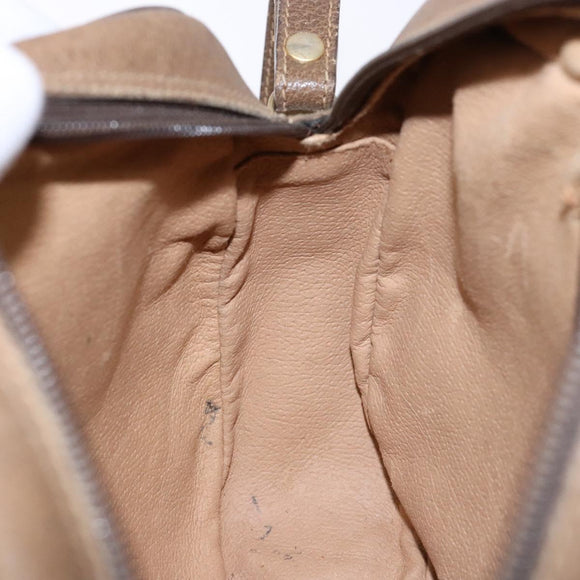 GUCCI GG Supreme Web Sherry Line Clutch Bag PVC Beige 89 01 034 Auth am8803