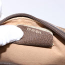 GUCCI GG Supreme Web Sherry Line Clutch Bag PVC Beige 89 01 034 Auth am8803-12