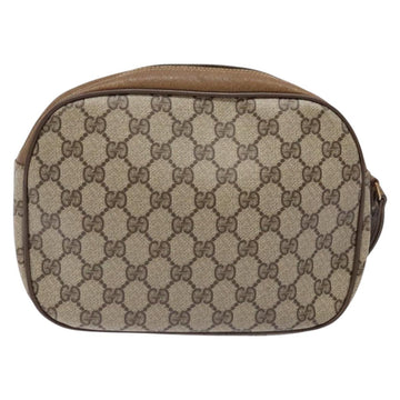 GUCCI GG Supreme Web Sherry Line Clutch Bag PVC Beige 89 01 034 Auth am8803 - 0